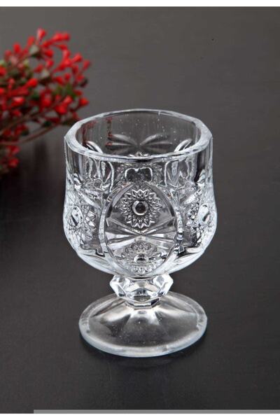 Queen’s Kitchen Kristal Kesme 6 Adet Kahve Yanı Su / Likör Bardağı