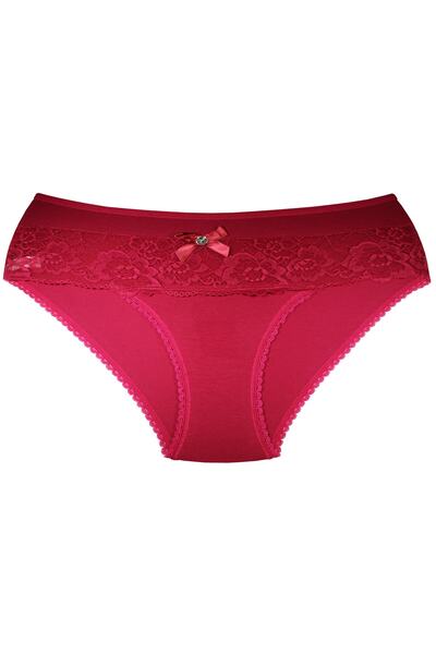 CottonStar Kadın Büyük Beden Dantelli / Taşlı Külot 5'li Mix Paket