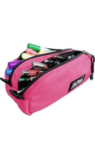 Jacbag Dual Pouch Jac 08 (διπλή) Τσάντα στυλό Ροζ