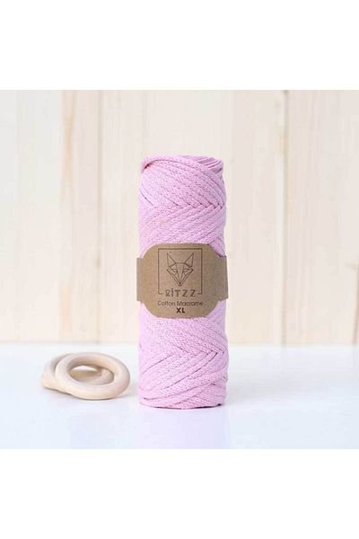 Ritzz Flat Pamuklu Makrome Xl // 013 // Ροζ