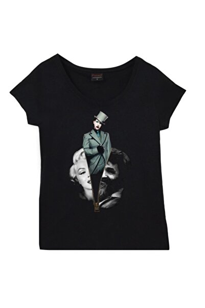 fame-stoned Body unisex negru cu imprimeu Marilyn Manson
