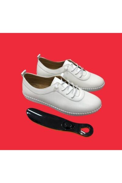 Derilax Women's White Faux Leather Classic Shoes