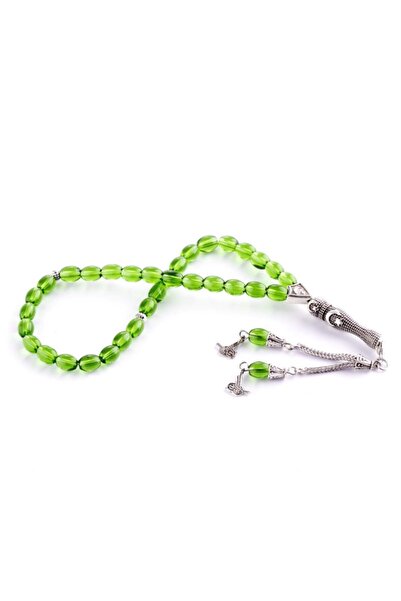 OEM 7 mm Glass Stone Rosary - Green