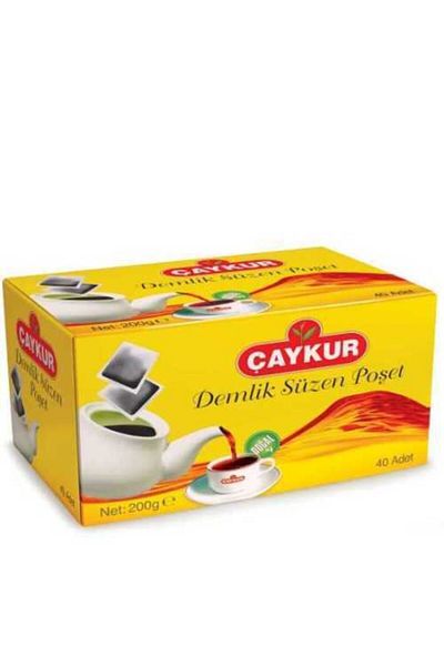 Çaykur 200 g 2 Pieces Gold Filtered Teapot - Tea Bag