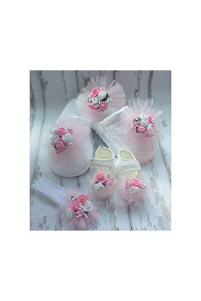 Azebu طقم تاج الأمومة المزخرف باللون الوردي للنساء