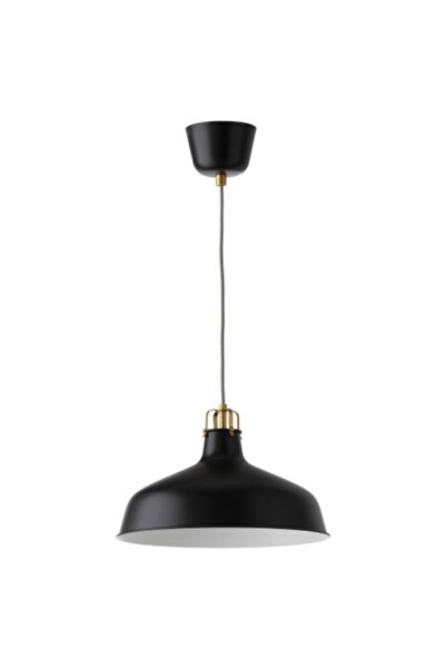 IKEA 39 cm AKDENİZ RANARP siyah 38 cm sarkıt lamba 1 Çelik Şapkalı 20 -34 cm E27 Siyah Salon / Oturma Od
