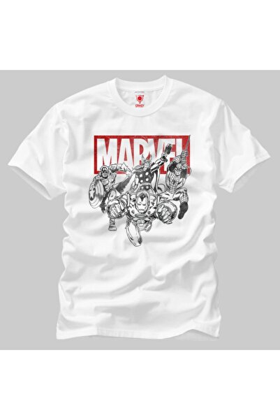 Crazy Avengers muška majica u sivim tonovima
