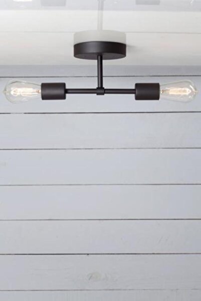 RİOLİGHT Modern Ikili Siyah Metal Sarkıt Avize