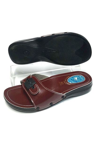 Ceyo 6500-1 Anatomical Gel Minelli Red Women's Slippers