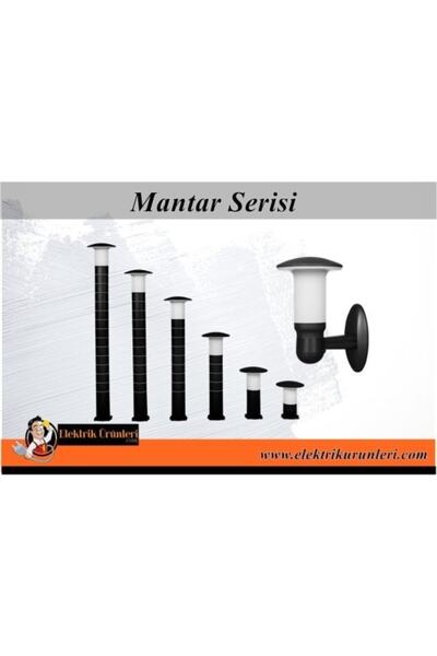 Zita Bahçe Aydınlatma Mantar Armatür 80 Cm. Siyah Uzun Ip54