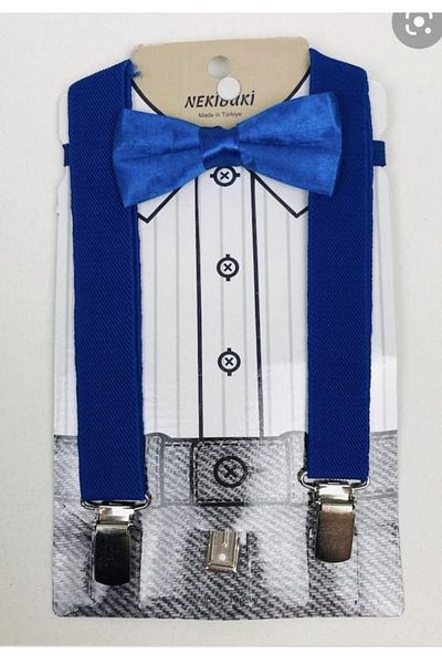 Elif Bebe Bloom Store Suspender Bow Tie Set
