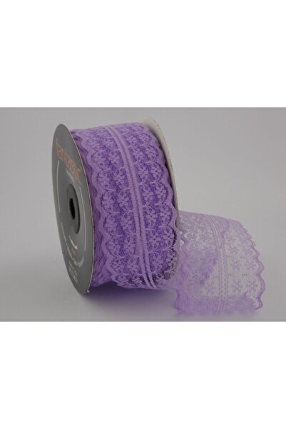 FANTASTIC KURDELE دانتيل بلون أرجواني (عرض 45 ملم)