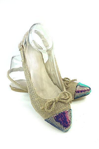 SUAT SALİH Keten Babet Mavi Pullu C-4/2,3