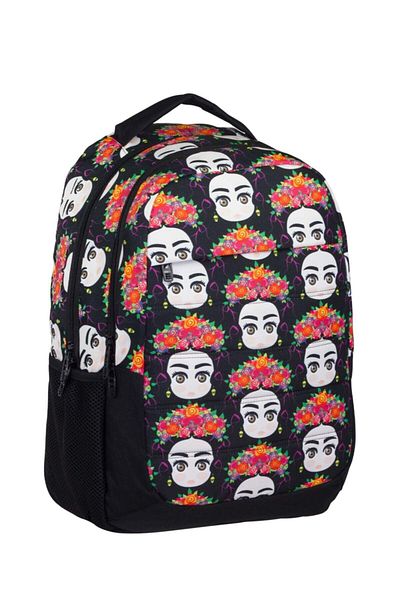 ÜMİT ÇANTA Cennec Girl with Flower Hair Printed Children's School Bag-135