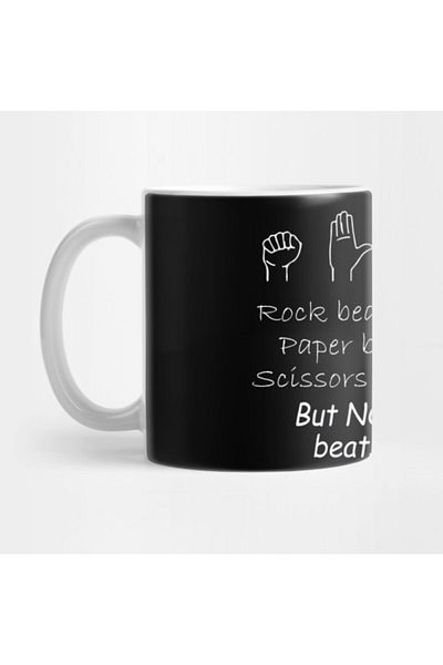 TatFast Rock Paper Scissors Nothing Beats Drums Mug