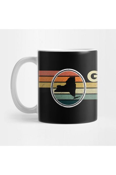 TatFast New York Vintage 1980S Style Rock City Falls Mug - Gift, Dowry, Presentation