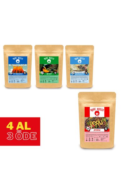 Mare Mosso Caffe ê Vendite 250 Gr Local Filter Coffee - Buy 4 Pay 3, Ground, 4 Pack Set