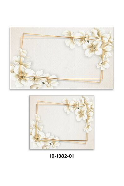 Bayev Soley Flower Djt. Σετ Μαξιλαριών Μπάνιου 2 τεμαχίων Σετ Τουαλέτας 1382 01