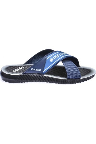 GEZER Ανδρικές παντόφλες παραλίας μπάνιου Navy Blue Pool 12412