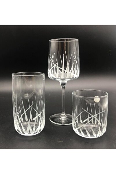 AbkaKristal Pasabahce Jade Decor Fine Series 18 Piece Glass Set