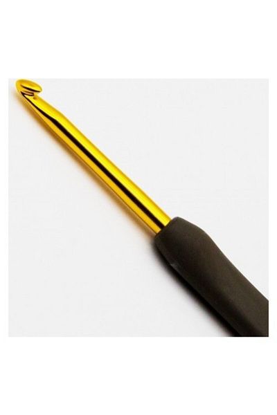 Tulip Μαλλί βελονάκι 3 mm 14 cm μαύρη μαλακή λαβή