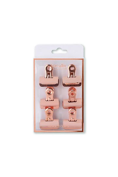 Syloon 6-Piece Rose Gold Clip 8214