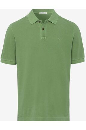 Brax Erkek Ye il Buyuk Beden Polo Yaka T shirt
