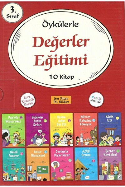 Yuva Yayınları Yuva 3.sınıf Öykülerle Değerler Eğitim 10 Kitap