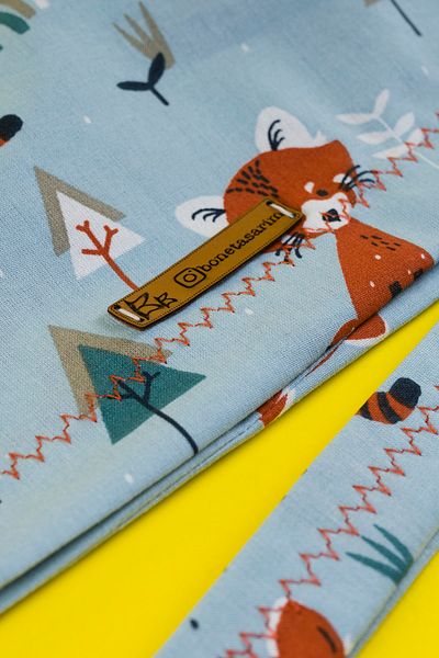 Best Bone Fox and Rabbit Patterned Surgical Bonnet