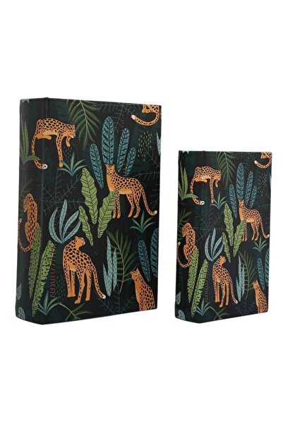 Vitale Leopar Dekoratif Kitap Kutusu 18x27 cm Ak.hl0019