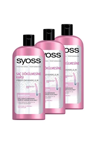 Syoss Saç Dökülmesine Karşı Şampuan 550 ml 3 Adet