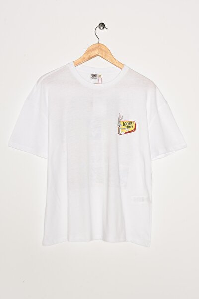 Koton Dámské tričko Ecru 0YAL18844IK