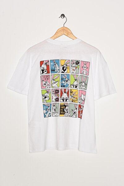 Koton Dámské tričko Ecru 0YAL18844IK