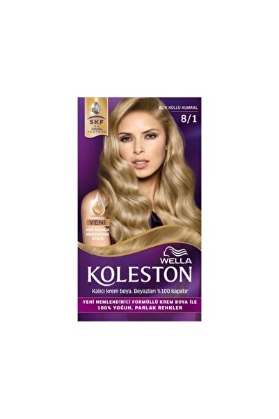 wella koleston Koleston Set Saç Boyası 8.1 Açık Küllü Kumral