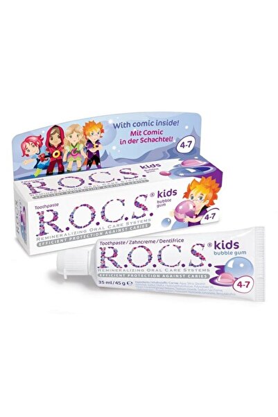 Rocs Kids معجون أسنان بطعم العلكة لعمر 4-7 سنوات 35 مل