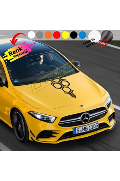 Carmind ملصق غطاء رأس أمامي على شكل قرص العسل