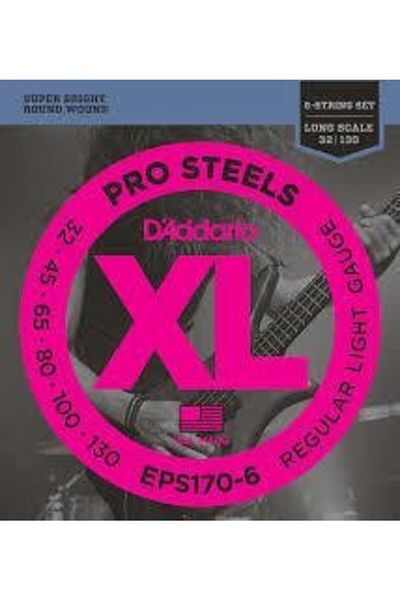 Daddario Eps170-6 Setprosteel 30-130daddario Bass Wire Set
