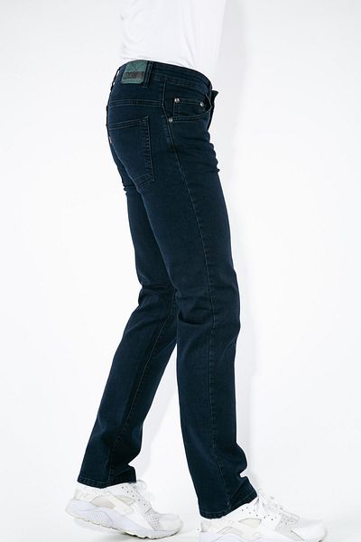 FORZA JEANS Дънки с тънък еластичен тъмносин черен конец