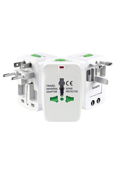Brs Slx-Wta03 Powermaster White Universal Travel Adapter - Multiple Socket Converter
