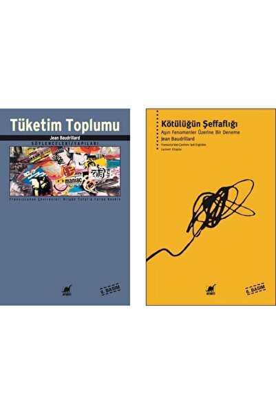 Ayrıntı Yayınları Tüketim Toplumu / Kötülüğün Şeffaflığı 2 Kitap Set