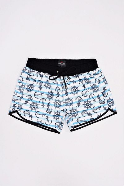 DYNAMO Damen Shorts mit Marine-Muster R9