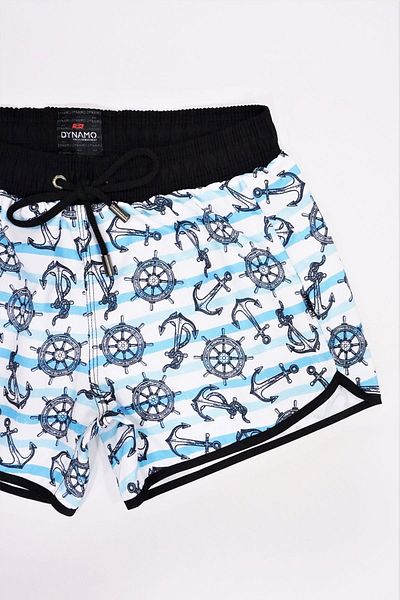 DYNAMO Damen Shorts mit Marine-Muster R9