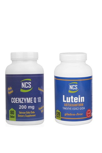 NCS Coenzyme Q-10 200 Mg 180 Tablet Lutein Astaxanthin Complex 120 Tablets