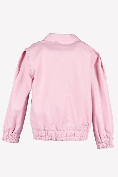 Ozmoz By Mukadder Özden Organic Canvas Pink Spring Girl's Coat