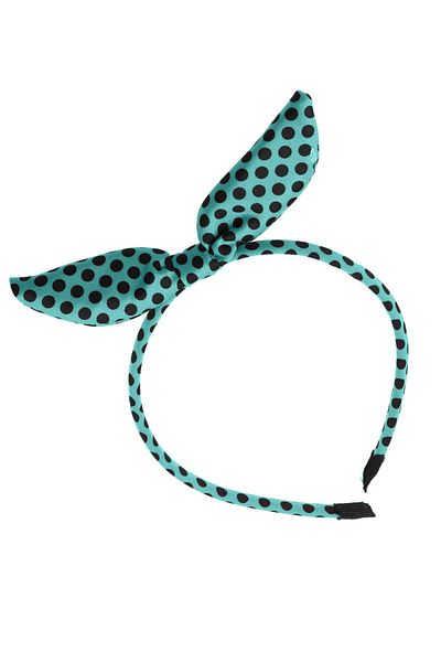 hahai accessories Hahai Women's Thin Band Polka Dot Bow Crown