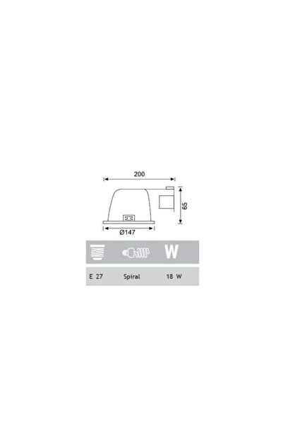 Jupiter Jd517 4 Inch 1x18w E27 Duylu Sıva Altı Spot