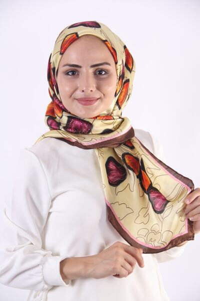 AWAM SILK وشاح حريري كبير الحجم