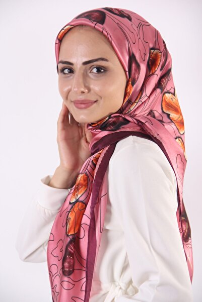 AWAM SILK وشاح حريري كبير الحجم