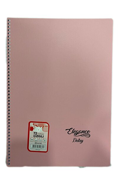 GÜLBAŞ Gültaş 72 Φύλλα Ριγέ Σπιράλ Τετράδιο Ροζ