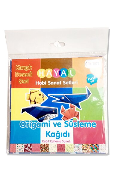 HAYAL Origami Karışık Desenli Kağıt Yapım Seti